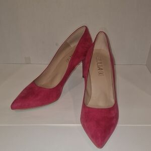 Elegant Pink Suede Pumps EU 42